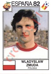 58 Wladyslaw Zmuda – FIFA World Cup Spain 1982 Panini