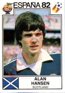 405 Alan Hansen – FIFA World Cup Spain 1982 Panini