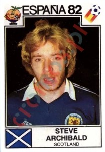 414 Steve Archibald – FIFA World Cup Spain 1982 Panini