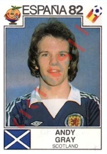 416 Andy Gray – FIFA World Cup Spain 1982 Panini