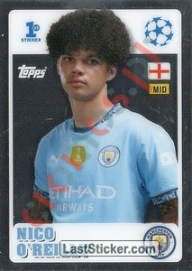 232c Nico O'Reilly (Manchester City) – UEFA Champions League 2024-2025 Topps
