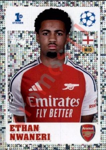 233 Ethan Nwaneri (Arsenal FC) – UEFA Champions League 2024-2025 Topps