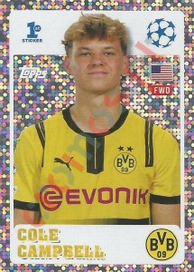 234 Cole Campbell (Borussia Dortmund) – UEFA Champions League 2024-2025 Topps