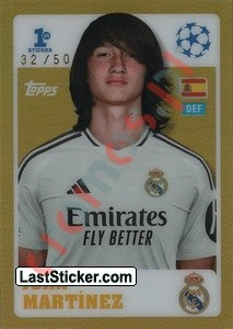 235gr Joan Martínez (Real Madrid CF) – UEFA Champions League 2024-2025 Topps