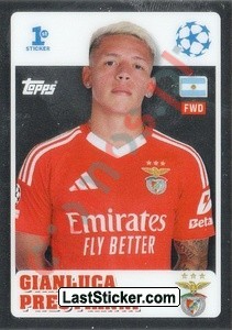 239c Gianluca Prestianni (SL Benfica) – UEFA Champions League 2024-2025 Topps