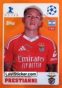 239or Gianluca Prestianni (SL Benfica) – UEFA Champions League 2024-2025 Topps