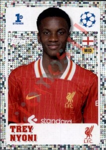 241 Trey Nyoni (Liverpool FC) – UEFA Champions League 2024-2025 Topps