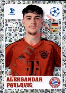242 Aleksandar Pavlović (FC Bayern München) – UEFA Champions League 2024-2025 Topps