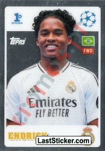 243c Endrick (Real Madrid CF) – UEFA Champions League 2024-2025 Topps