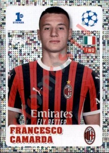 244 Francesco Camarda (AC Milan) – UEFA Champions League 2024-2025 Topps