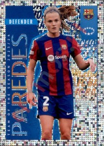 18 Irene Paredes (FC Barcelona) – UEFA Champions League 2024-2025 Topps