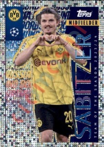 9 Marcel Sabitzer (Borussia Dortmund) – UEFA Champions League 2024-2025 Topps