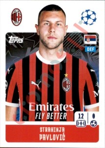 32 Strahinja Pavlović – UEFA Champions League 2024-2025 Topps