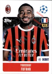 34 Youssouf Fofana – UEFA Champions League 2024-2025 Topps