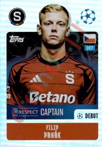 420 Filip Panák (Captain) – UEFA Champions League 2024-2025 Topps