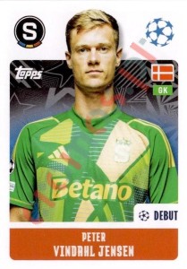 421 Peter Vindahl Jensen – UEFA Champions League 2024-2025 Topps