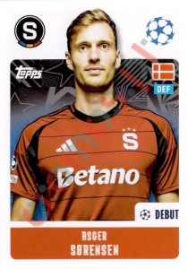 423 Asger Sørensen – UEFA Champions League 2024-2025 Topps