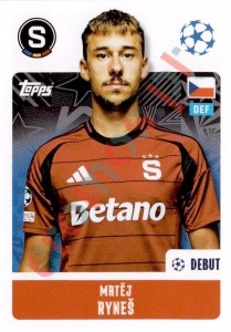 424 Matěj Ryneš – UEFA Champions League 2024-2025 Topps