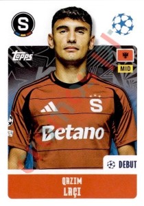 427 Qazim Laçi – UEFA Champions League 2024-2025 Topps