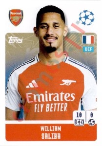 43 Willam Saliba – UEFA Champions League 2024-2025 Topps