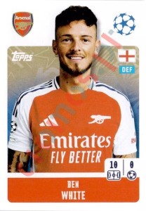 45 Ben White – UEFA Champions League 2024-2025 Topps