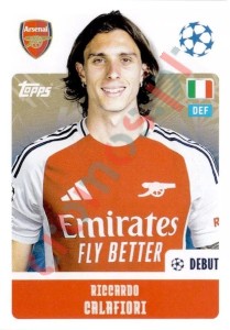 46 Riccardo Calafiori – UEFA Champions League 2024-2025 Topps