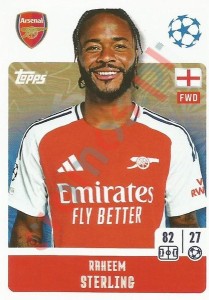 51 Raheem Sterling – UEFA Champions League 2024-2025 Topps