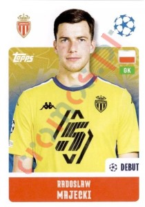 54 Radoslaw Majecki – UEFA Champions League 2024-2025 Topps