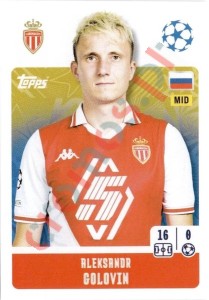 59 Aleksandr Golovin – UEFA Champions League 2024-2025 Topps