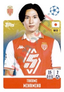 62 Takumi Minamino – UEFA Champions League 2024-2025 Topps