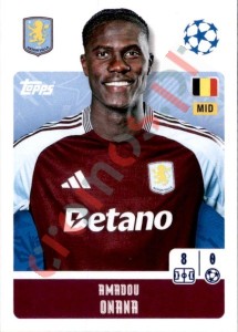 71 Amadou Onana – UEFA Champions League 2024-2025 Topps