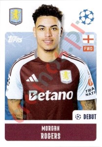 75 Morgan Rogers – UEFA Champions League 2024-2025 Topps