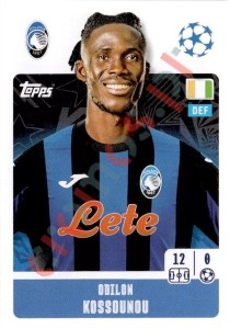 81 Odilon Kossounou – UEFA Champions League 2024-2025 Topps