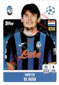 84 Marten De Roon – UEFA Champions League 2024-2025 Topps