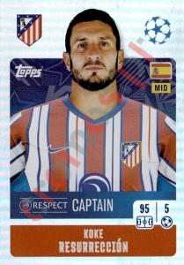 89 Koke Resurrección (Captain) – UEFA Champions League 2024-2025 Topps