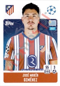 91 José María Giménez – UEFA Champions League 2024-2025 Topps