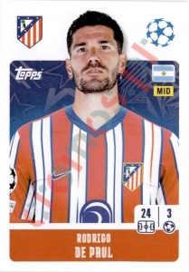 95 Rodrigo De Paul – UEFA Champions League 2024-2025 Topps