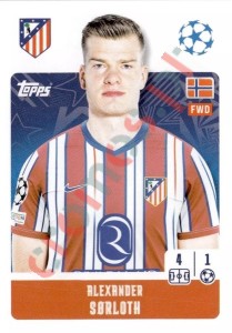 97 Alexander Sørloth – UEFA Champions League 2024-2025 Topps