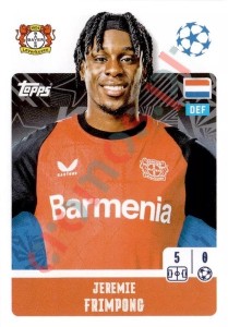 104 Jeremie Frimpong – UEFA Champions League 2024-2025 Topps