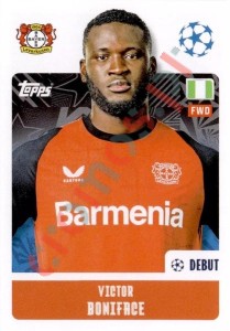 111 Victor Boniface – UEFA Champions League 2024-2025 Topps
