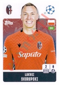 114 Łukasz Skorupski – UEFA Champions League 2024-2025 Topps