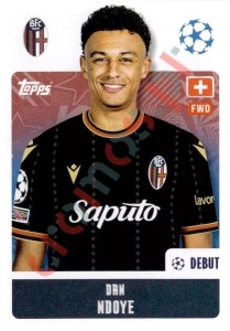 123 Dan Ndoye – UEFA Champions League 2024-2025 Topps