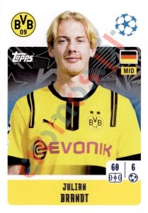 131 Julian Brandt – UEFA Champions League 2024-2025 Topps