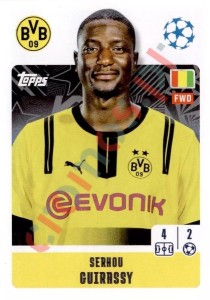 133 Serhou Guirassy – UEFA Champions League 2024-2025 Topps