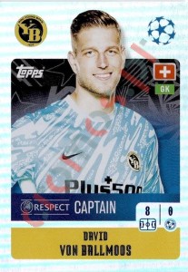 432 David Von Ballmoos (Captain) – UEFA Champions League 2024-2025 Topps