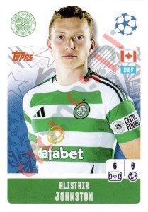 140 Alistair Johnston – UEFA Champions League 2024-2025 Topps
