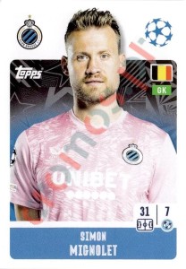 150 Simon Mignolet – UEFA Champions League 2024-2025 Topps
