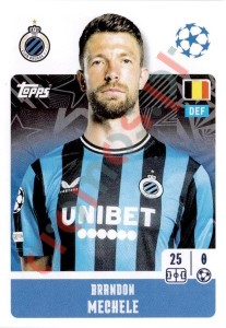 151 Brandon Mechele – UEFA Champions League 2024-2025 Topps