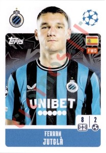 158 Ferran Jutglà – UEFA Champions League 2024-2025 Topps