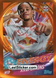 527o Xavi Simons (RB Leipzig) – UEFA Champions League 2024-2025 Topps